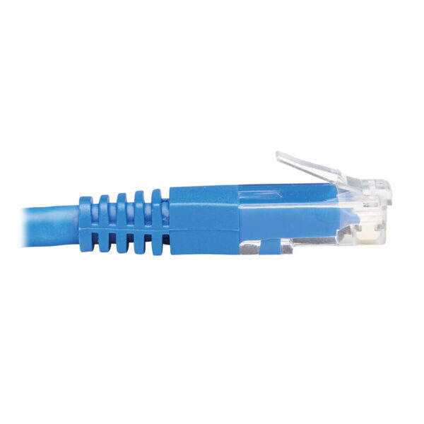 Tripp Lite series Left-Angle Cat6 Gigabit Molded UTP Ethernet Cable (RJ45 Left-Angle M to RJ45 M), Blue, 15 ft. (4.57 m)