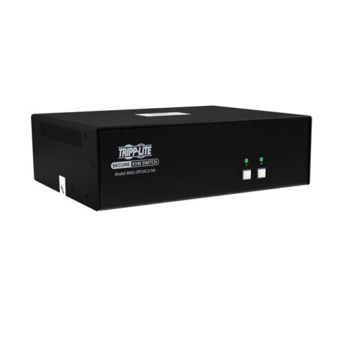 Secure KVM Switch, 2-Port, Dual Head, DisplayPort to DisplayPort, 4K, NIAP PP4.0, Audio, CAC, TAA