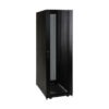 Tripp Lite series 45U SmartRack Standard-Depth Rack Enclosure Cabinet with doors, side panels & shock pallet packaging
