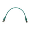 e87138233f42835077236fe75e8f76cd Tripp Lite series Cat6a 10G Snagless Shielded Slim STP Ethernet Cable (RJ45 M/M), PoE, Aqua, 1 ft. (0.3 m)