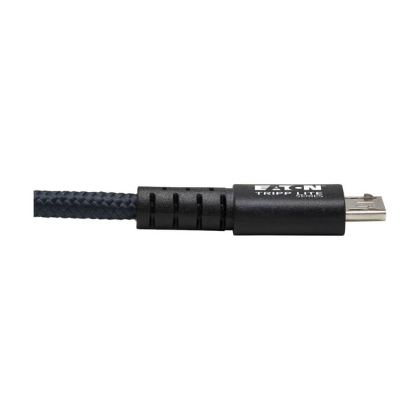 e88dd51567971fec3c8fae1f6f60b770-1 Tripp Lite series Heavy-Duty USB 2.0 USB-A to Micro-B Cable - M/M, UHMWPE and Aramid Fibers, Gray, 3 ft. (0.91 m)
