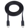 e896518ab199d36e06ed9a1719f2d675 Tripp Lite series USB-C Flat Cable (M/M), USB 2.0, Black, 6 ft. (1.83 m)