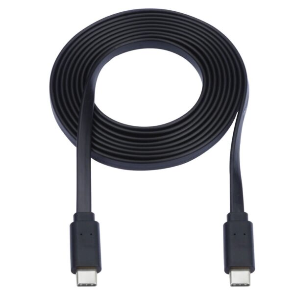 e896518ab199d36e06ed9a1719f2d675 Tripp Lite series USB-C Flat Cable (M/M), USB 2.0, Black, 6 ft. (1.83 m)