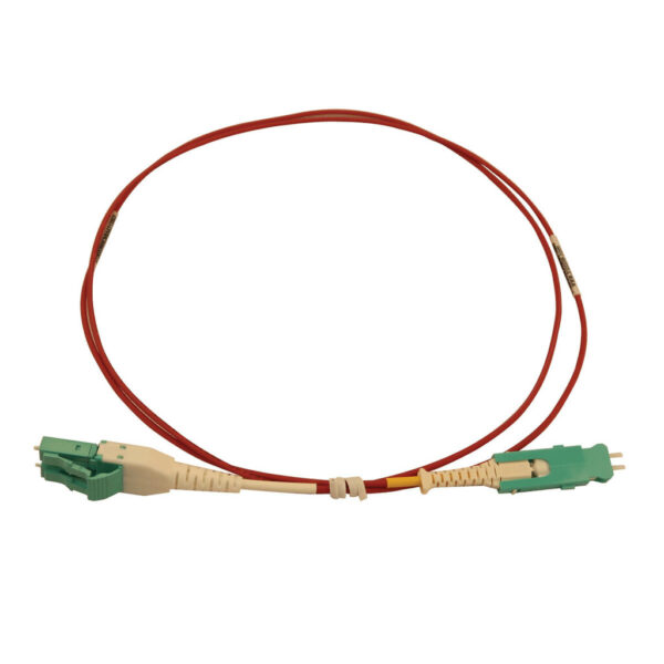 e8a334ea5b82bdb43c077ca59d893cbe-1 Tripp Lite series 40/100/400G Multimode 50/125 OM4 Fiber Optic Cable (Duplex SN-PC to Duplex LC-PC M/M), LSZH, Magenta, 1 m (3.3 ft.)