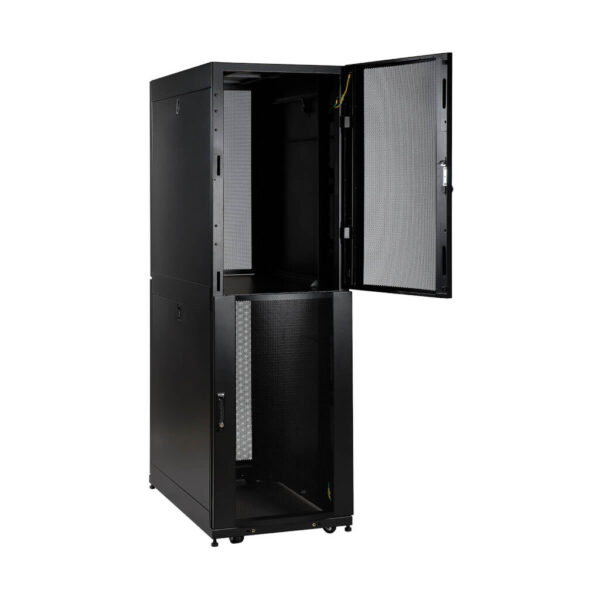 Tripp Lite series 48U SmartRack Co-Location Standard-Depth Rack Enclosure Cabinet - 2 separate compartments