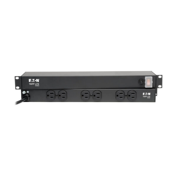 Tripp Lite series 1U Rack-Mount Network Server Power Strip, 120V, 15A, 6-Outlet (Rear-Facing), 15 ft. (4.57 m) Cord