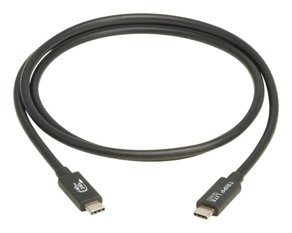 Tripp Lite series USB4 40Gbps Cable (M/M) - USB-C, 8K 60 Hz, 240W EPR Charging, Black, 1.2 m (4 ft.)