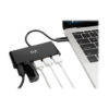 e929d94ab06e3db66642b3b99cd6ceb2 Tripp Lite series 4-Port USB-C Hub, USB 3.x (5Gbps), 4x USB-A Ports, 60W PD Charging, Black