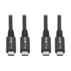 Tripp Lite series USB4 40Gbps Cable (M/M) - USB-C, 8K 60 Hz, 100W PD Charging, Black, 31 in. (0.8 m)