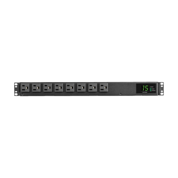 Tripp Lite series 1.44kW 120V Single-Phase ATS/Local Metered PDU - 8 NEMA 5-15R Outlets, Dual 5-15P Inputs, 12 ft. Cords, 1U, TAA