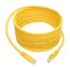 e99742923a41b26ff9ddaef8d17dc28b Tripp Lite series Cat6 Gigabit Molded (UTP) Ethernet Cable (RJ45 M/M), PoE, Yellow, 15 ft. (4.57 m)