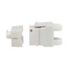 Tripp Lite series Cat6a Keystone Jacks, 25 Pack - 4PPoE Compliant, 110/Krone, 568A/B, RJ45 Ethernet, White, TAA