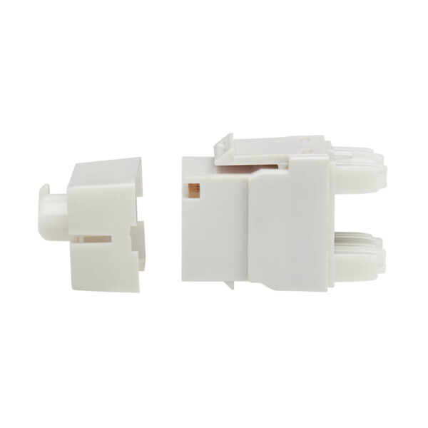 Tripp Lite series Cat6a Keystone Jacks, 25 Pack - 4PPoE Compliant, 110/Krone, 568A/B, RJ45 Ethernet, White, TAA