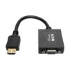 Tripp Lite series HDMI to VGA with Audio Converter Cable Adapter for Ultrabook/Laptop/Desktop PC, (M/F), 6-in. (15.24 cm), TAA