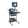 Tripp Lite series Rolling Desk TV/Monitor Cart - Height Adjustable