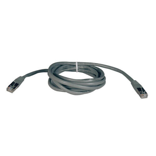 ea350a321ce7f04a401a2e6a67a2fc29 Tripp Lite series Cat5e 350 MHz Molded Shielded (STP) Ethernet Cable (RJ45 M/M), PoE - Gray, 7 ft. (2.13 m)