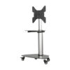ea92a811117954351009ffff2cc6b6a8 Tripp Lite series Premier Rolling TV Cart for 32” to 55” Displays, Black Glass Base and Shelf, Locking Casters