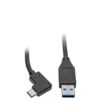 ea9b663e086be8b84b1cfded2246adc9 Tripp Lite series USB-C to USB-A Cable (M/M), Right-Angle C, USB 3.2 Gen 1 (5 Gbps), Thunderbolt 3 Compatible, 3 ft. (0.91 m)