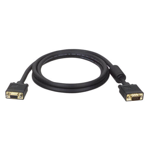 Tripp Lite series VGA High-Resolution RGB Coaxial Cable (HD15 M/F)), 6 ft. (1.83 m)