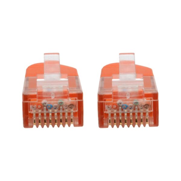 Tripp Lite series Cat6 Gigabit Molded (UTP) Ethernet Cable (RJ45 M/M), PoE, Orange, 100 ft. (30.5 m)