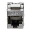 ead9d27d99e987e25b1b8649880bf9f9 Tripp Lite series Keystone Jack Cat6a/Cat6/Cat5e, RJ45, Shielded, Dust Cap - Toolless, PoE/PoE+ Compliant, TAA