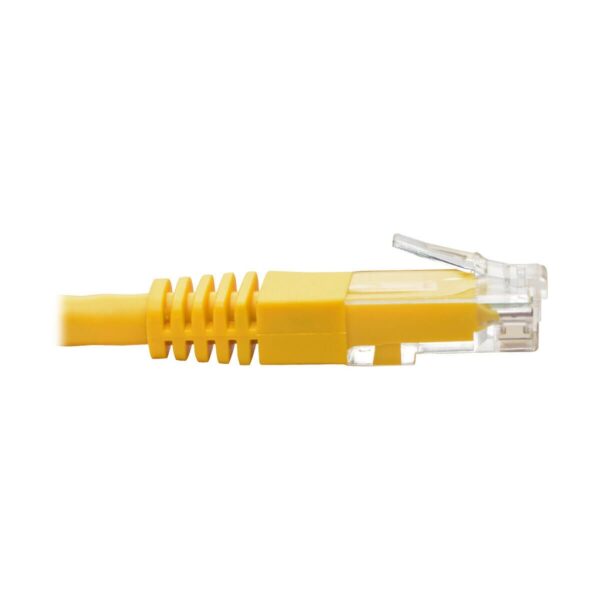 Tripp Lite series Cat6 Gigabit Molded (UTP) Ethernet Cable (RJ45 M/M), PoE, Yellow, 25 ft. (7.62 m)