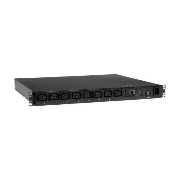 eaebe427100eb8e125fe6723e326d9ef Eaton 2.5kW Single-Phase 208/230V Switched PDU - LX Platform, 8 C13 Outlets, C14 Input 2m Cord, 1U Rack-Mount, TAA