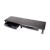 Tripp Lite series Extra-Wide Dual-Monitor Riser with Storage Drawers, 39 x 11 in., Black, TAA