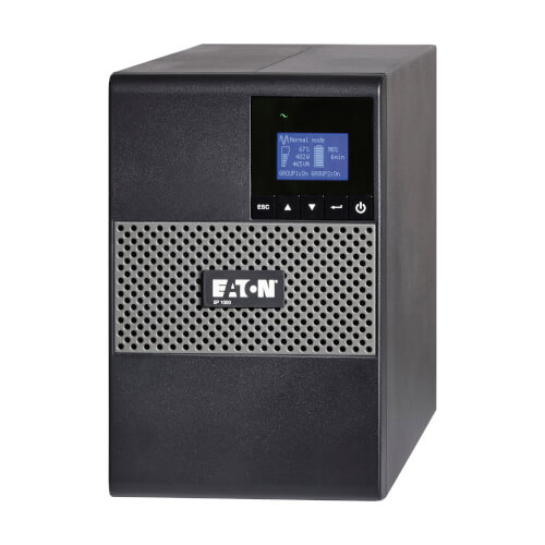 Eaton 5P 1000VA 770W 120V Line-Interactive UPS, 5-15P, 8x 5-15R Outlets, True Sine Wave, Cybersecure Network Card Option, Tower