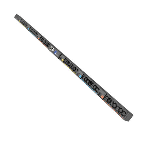 Eaton Universal-Input Managed PDU G4, 208V and 415/240V, 42 Outlets, Input Cable Sold Separately, End-Entry Input, 72-Inch 0U Vertical