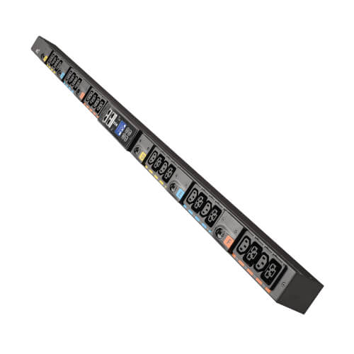 Eaton Universal-Input Metered PDU G4, 208V and 415/240V, 24 Outlets, Input Cable Sold Separately, 0U Vertical
