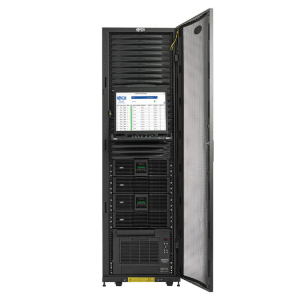 Tripp Lite EdgeReady Micro Data Center, 34U, Two 6kVA UPS (N+N), Network Management, Dual PDUs, 208/240V or 230V, Assembled - MDA3F34UPX00000