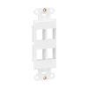 Tripp Lite series Center Plate Insert, Decora Style - Vertical, 4 Ports, TAA