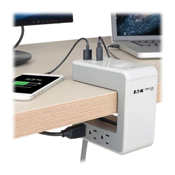 eb4f2d4ef26d876b76c74c25ec85f34b Tripp Lite TLP648USBC surge protector Grey 6 AC outlet(s) 120 V 2,44 m