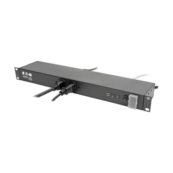 Tripp Lite series Isobar 12-Outlet Network Server Surge Protector, 15 ft. (4.57 m) Cord, 3840 Joules, Diagnostic LEDs, 1U Rackmount
