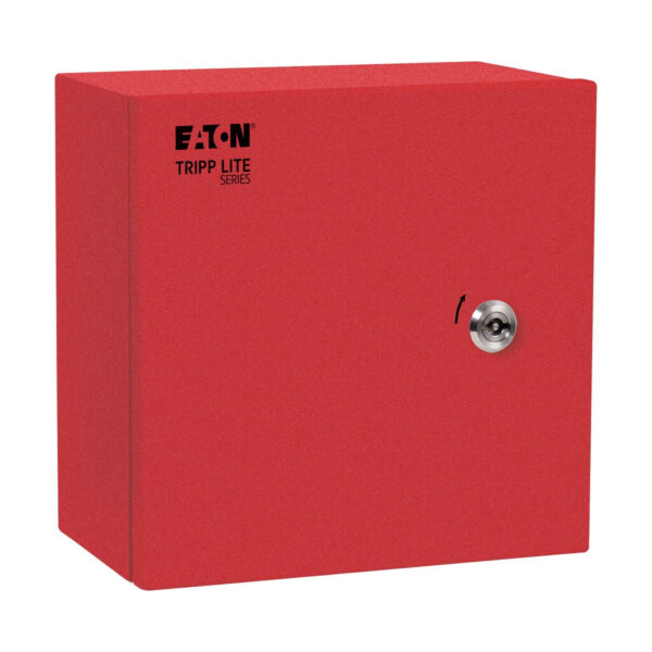 eb7e93ad1bfb10fd83f62fd443a6e956 Tripp Lite series SmartRack Outdoor Industrial Enclosure with Lock - NEMA 4, Surface Mount, Metal Construction, 10 x 10 x 6 in., Red