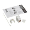 eb87efae35952878466c031c0a3f0691 Tripp Lite series Cat6a Keystone Jack - 4PPoE Compliant, 110/Krone, 568A/B, RJ45 Ethernet, White, TAA