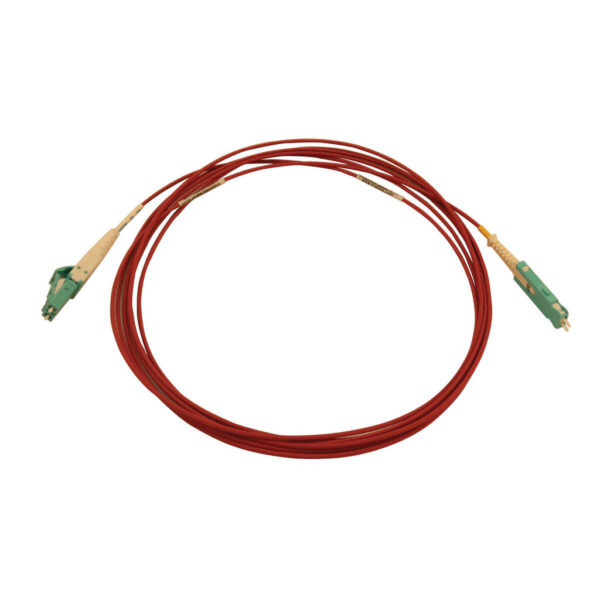 Tripp Lite series 40/100/400G Multimode 50/125 OM4 Fiber Optic Cable (Duplex SN-PC to Duplex LC-PC M/M), LSZH, Magenta, 3 m (9.8 ft.)