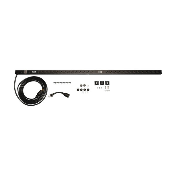eb9771bbbbe7d217dae8cb014b90d802 Tripp Lite series 1.9kW Single-Phase Local Metered PDU, 120V Outlets (28 5-15/20R), L5-20P/5-20P Adapter, 15 ft. (4.57 m) Cord, 0U Vertical