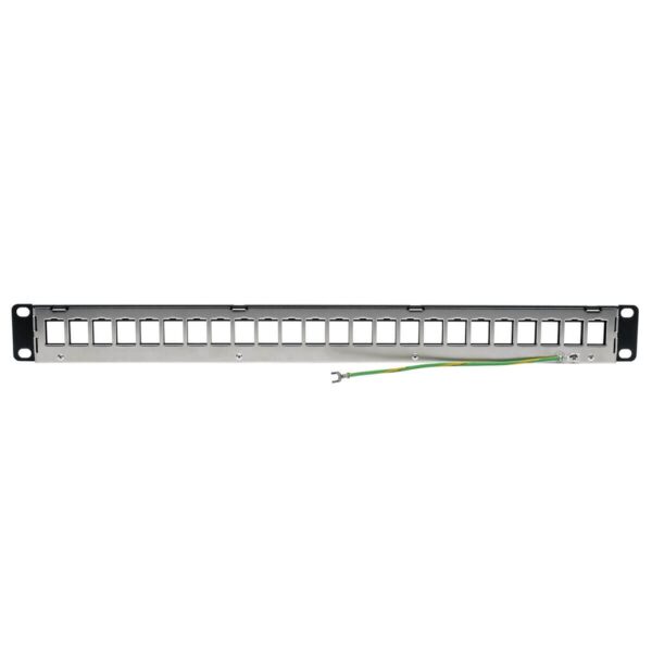 Tripp Lite series 24-Port 1U Rack-Mount Shielded Blank Keystone/Multimedia Patch Panel, RJ45 Ethernet, USB, HDMI, Cat5e/6