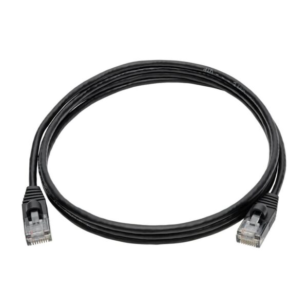 Tripp Lite series Cat6a 10G Snagless Molded Slim UTP Ethernet Cable (RJ45 M/M), Black, 5 ft. (1.52 m)
