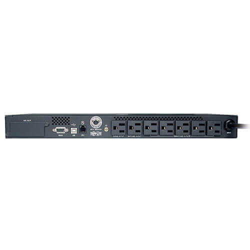 Tripp Lite TAA-Compliant SmartPro 120V 500VA 300W Line-Interactive UPS, 1U Rack/Vertical, Network Card Options, USB, DB9 Serial