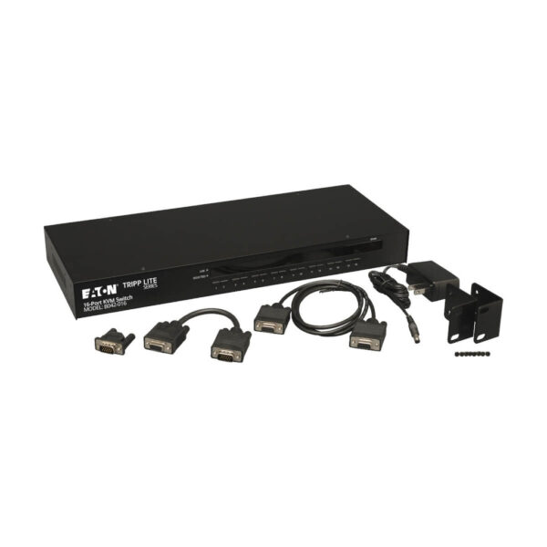 Tripp Lite series 16-Port 1U Rack-Mount USB/PS2 KVM Switch with On-Screen Display