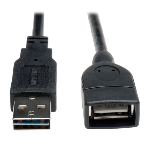 Tripp Lite series Universal Reversible USB 2.0 Extension Cable (Reversible A to A M/F), 1 ft. (0.31 m)