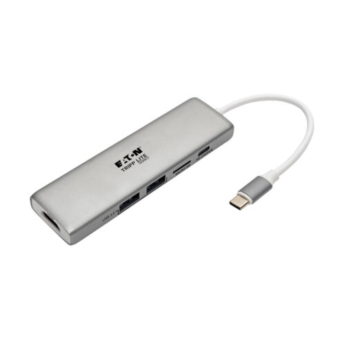 Tripp Lite series USB-C Dock - 4K HDMI, USB 3.x (5Gbps), USB-A Hub Ports, Memory Card, 60W PD Charging