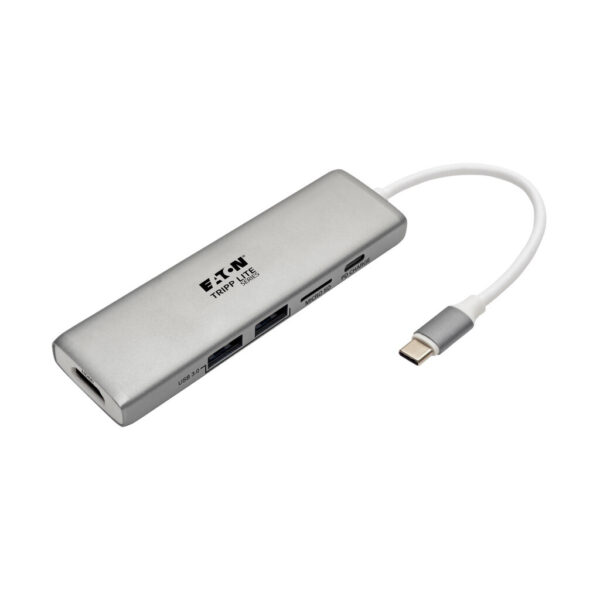 Tripp Lite series USB-C Dock - 4K HDMI, USB 3.x (5Gbps), USB-A Hub Ports, Memory Card, 60W PD Charging