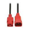 ec4964cbec34c6cf1c6b44a1af14e861 Tripp Lite series PDU Power Cord, C13 to C14 - 10A, 250V, 18 AWG, 4 ft. (1.22 m), Red