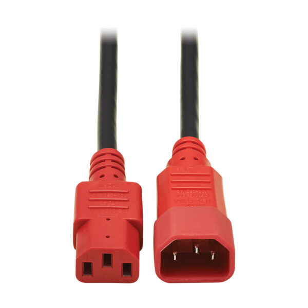 ec4964cbec34c6cf1c6b44a1af14e861 Tripp Lite series PDU Power Cord, C13 to C14 - 10A, 250V, 18 AWG, 4 ft. (1.22 m), Red