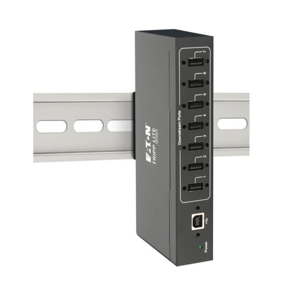 ec5879c67759bb4393e64f37512675ce Tripp Lite series 7-Port Industrial-Grade USB 2.0 Hub - 15 kV ESD Immunity, Metal Housing, Wall/DIN Mountable