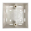 Tripp Lite series Single-Gang Surface Mounting Box, UK Style, 86 x 86 x 47 mm, White, TAA
